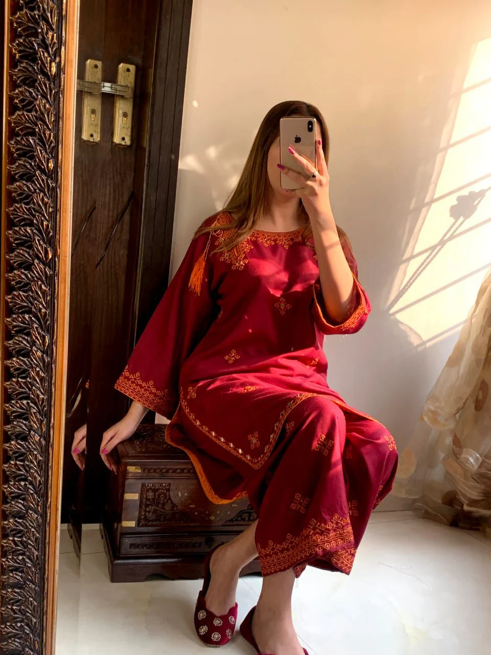 BALOCHI EMBROIDERY 2PCS - Image 14