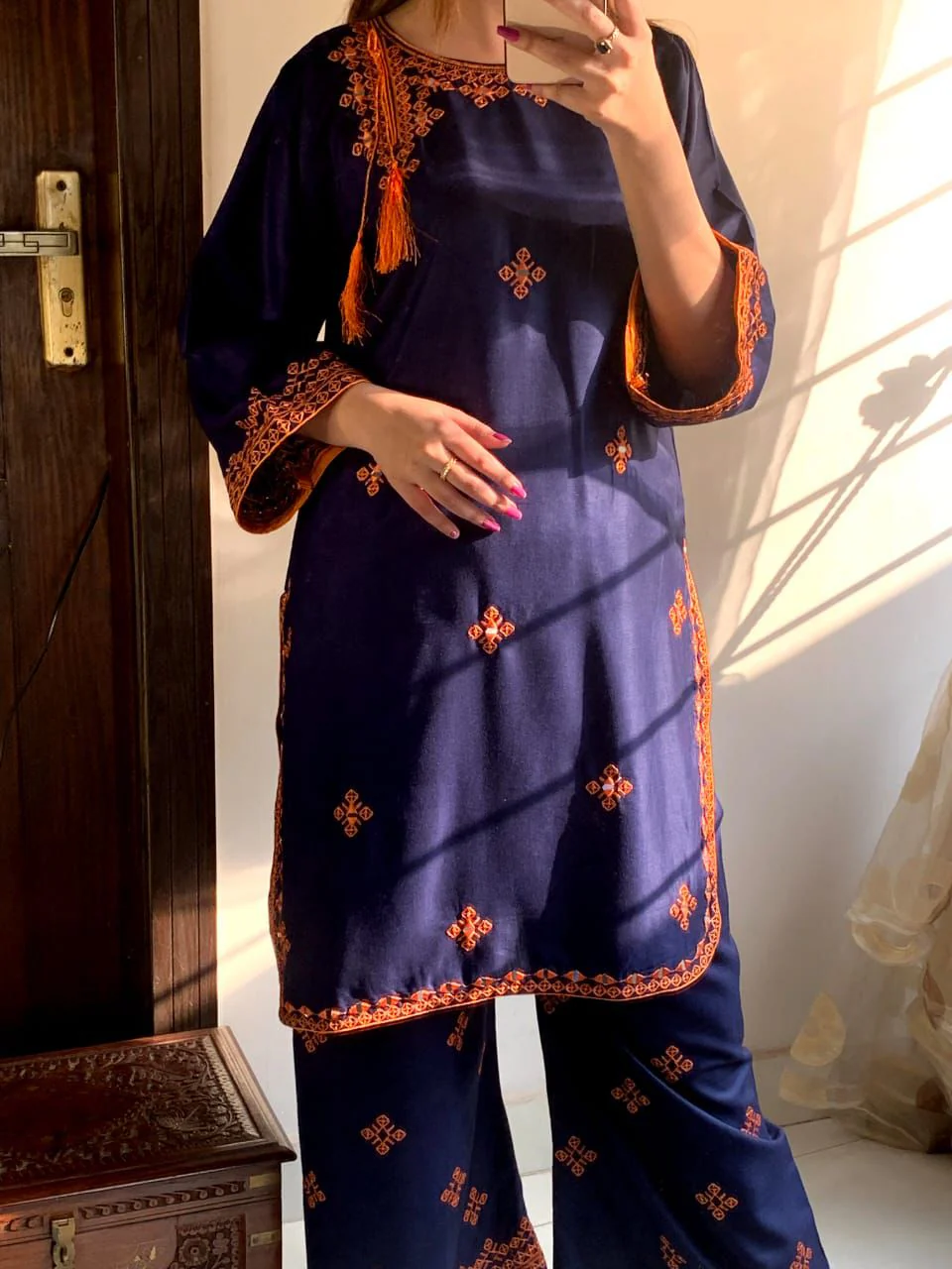 BALOCHI EMBROIDERY 2PCS - Image 16