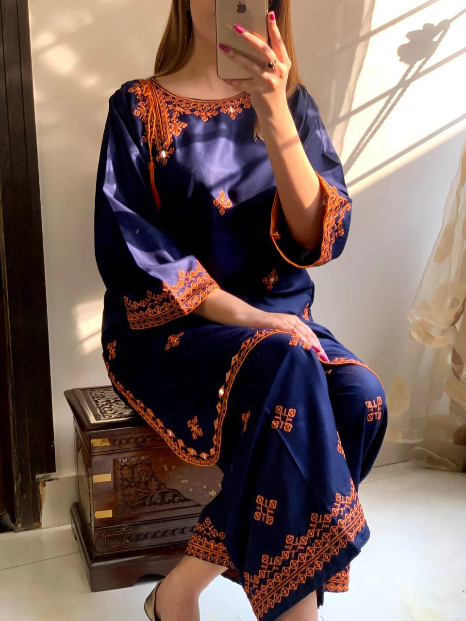 BALOCHI EMBROIDERY 2PCS - Image 20