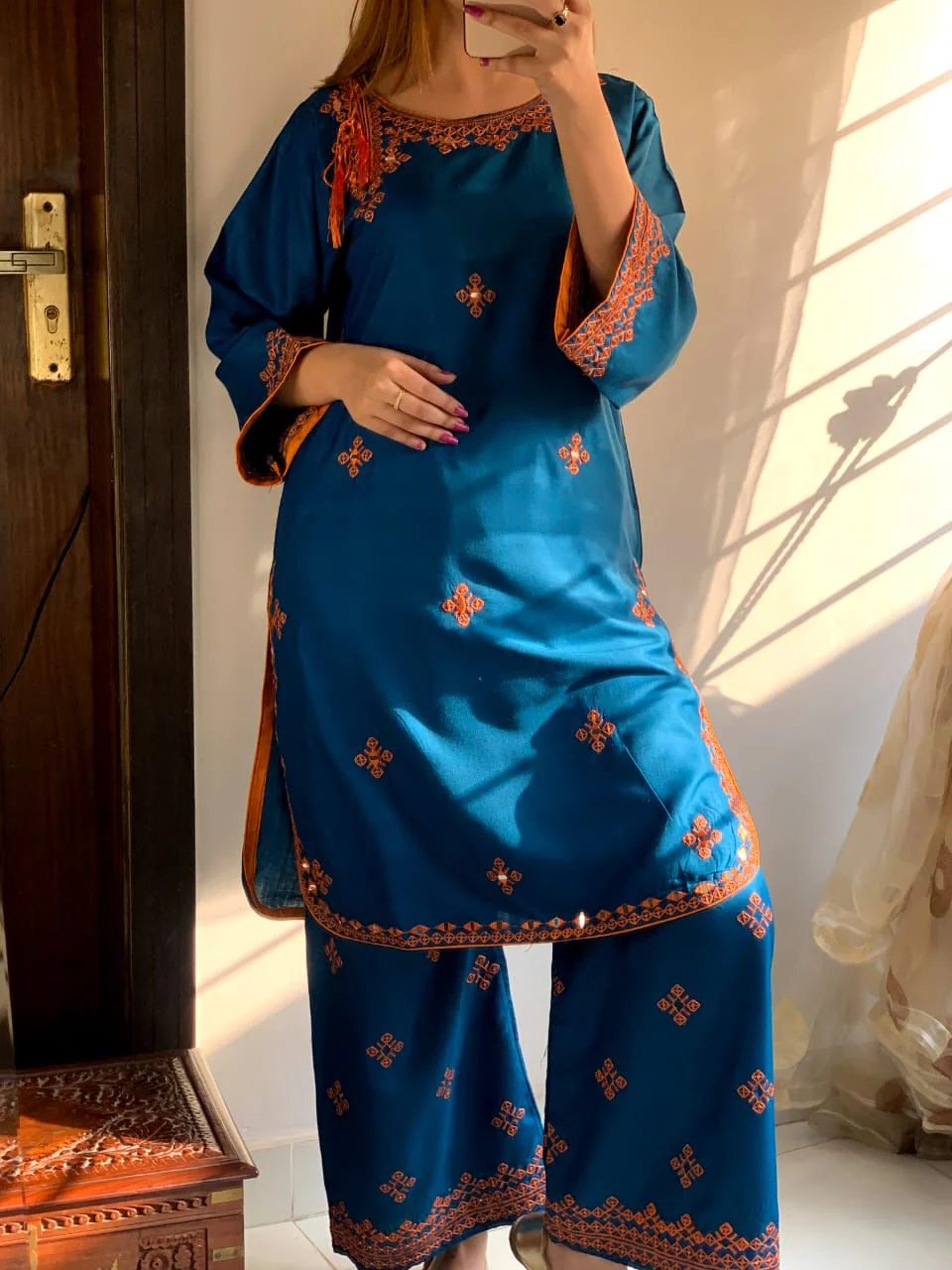 BALOCHI EMBROIDERY 2PCS - Image 8