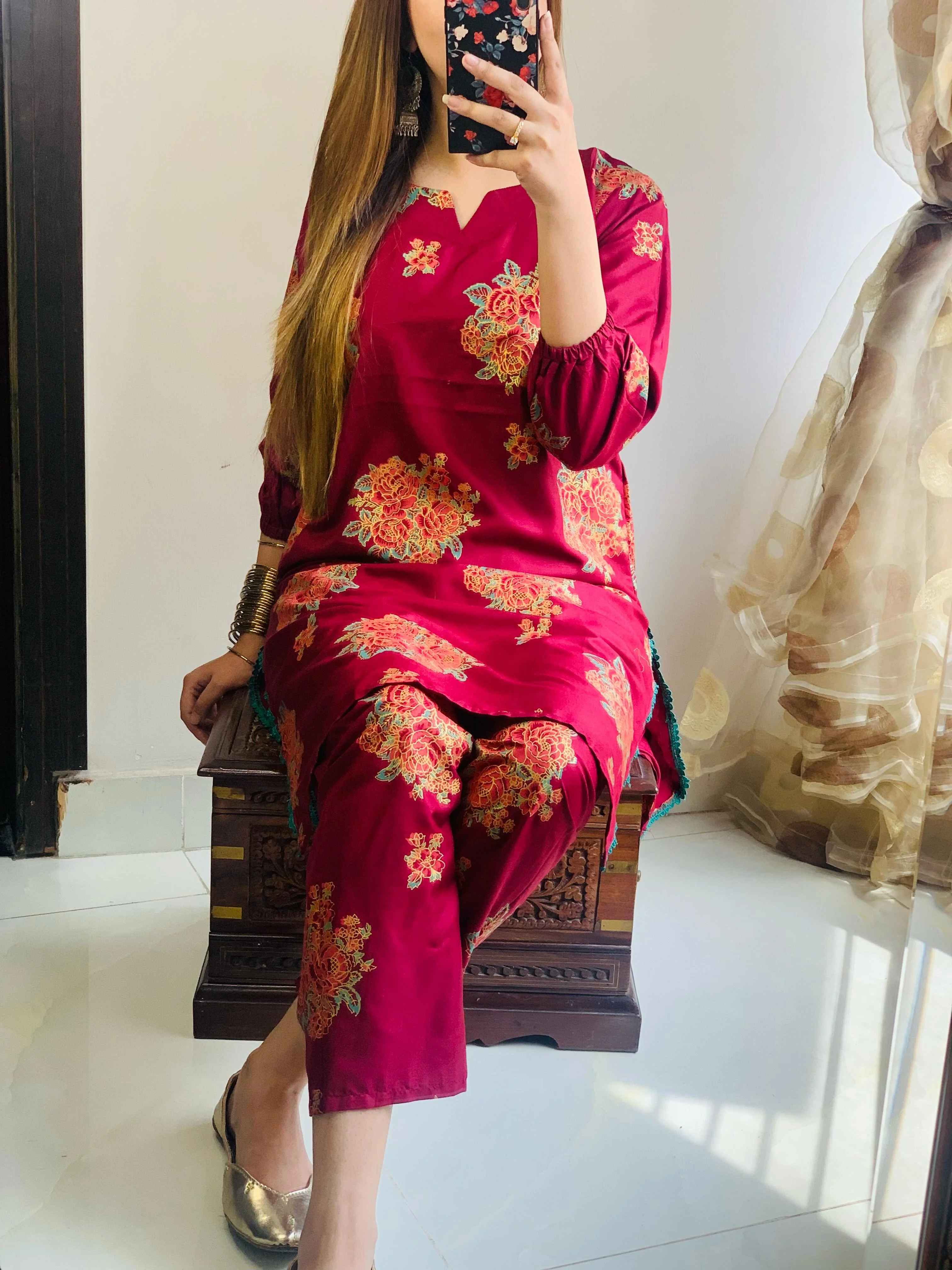 GULABAY-GUL PRINT 2PCS STITCHED - Image 11