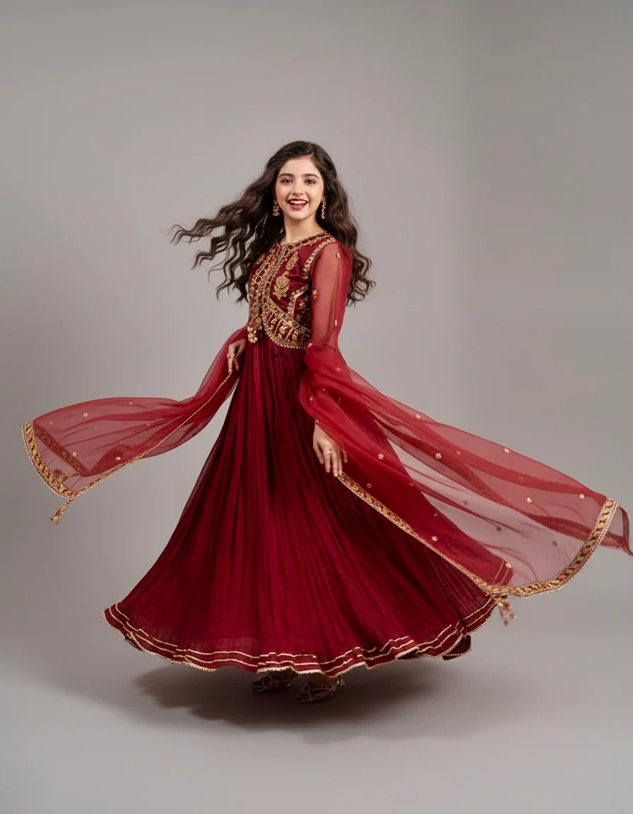 Huda-Maroon 3pc - Image 5