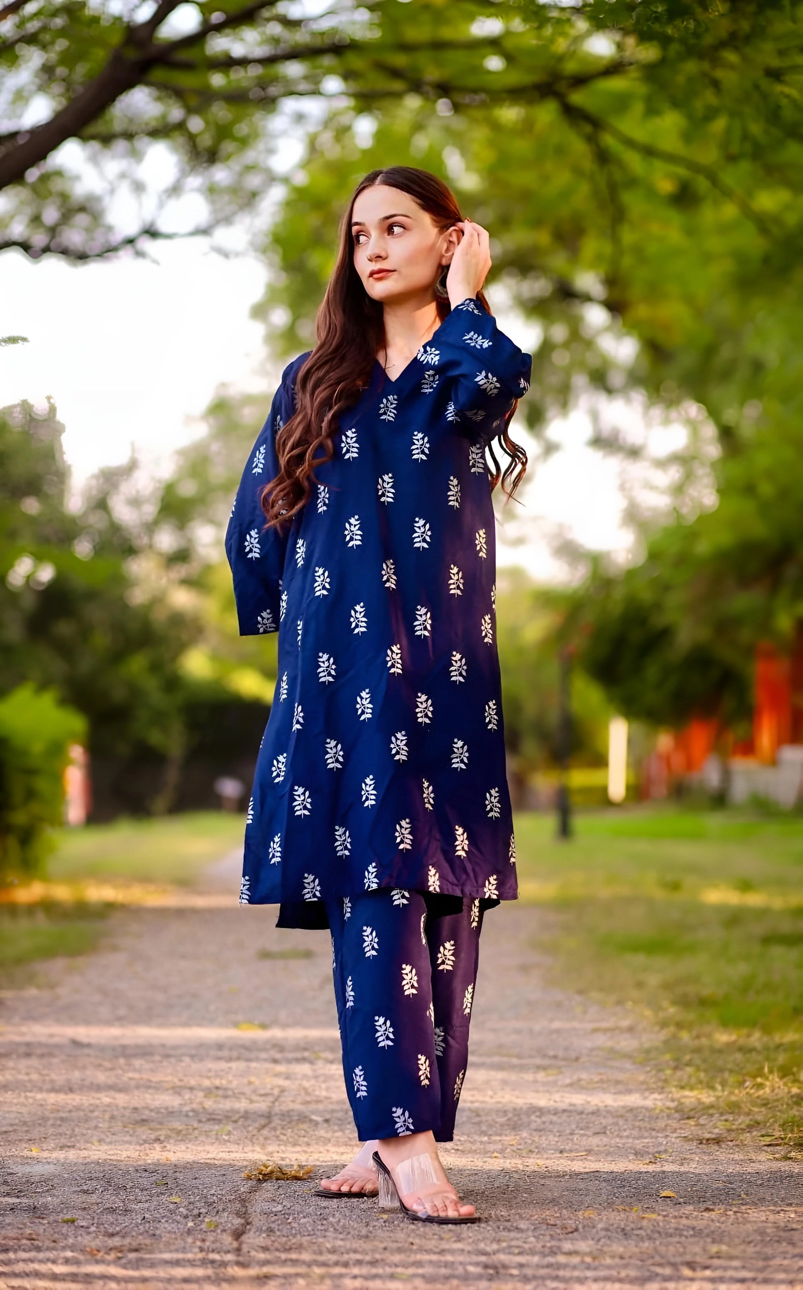 SALEHA BLOCK PRINT 2PCS STITCHED - Image 7